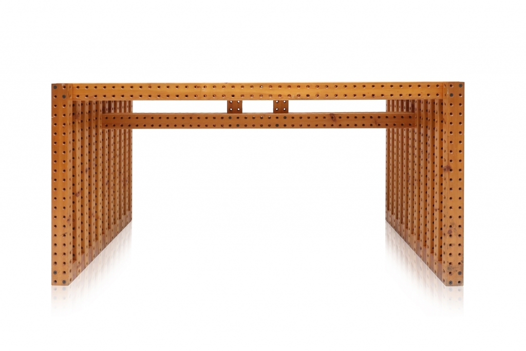 Italian Wooden Modernist Desk - 1970s
