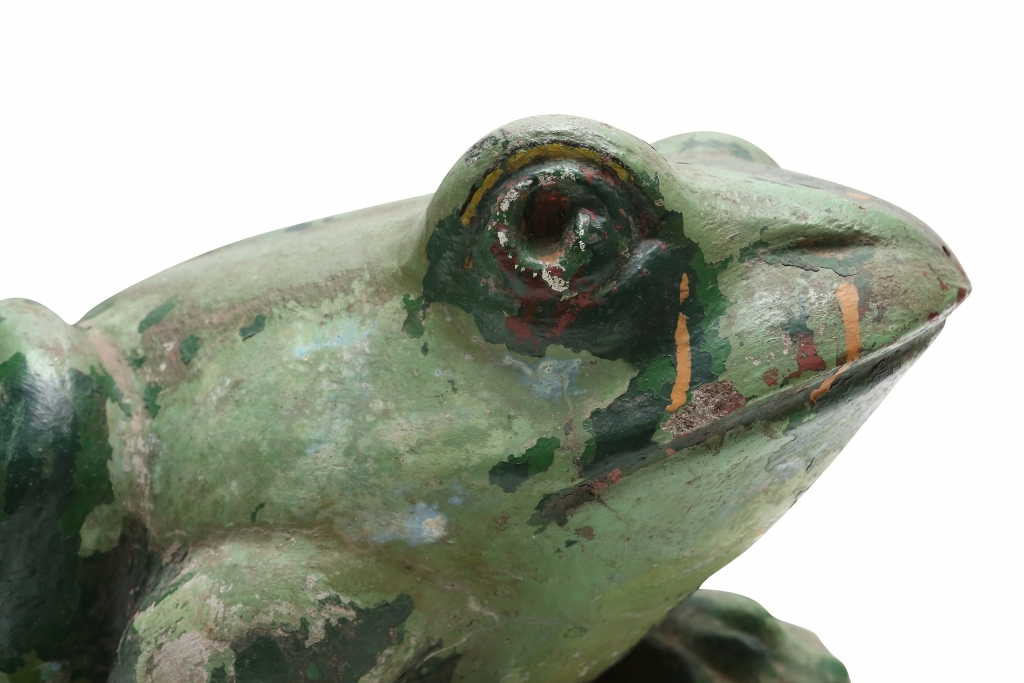 Stone Frog Sculpture - 1970s