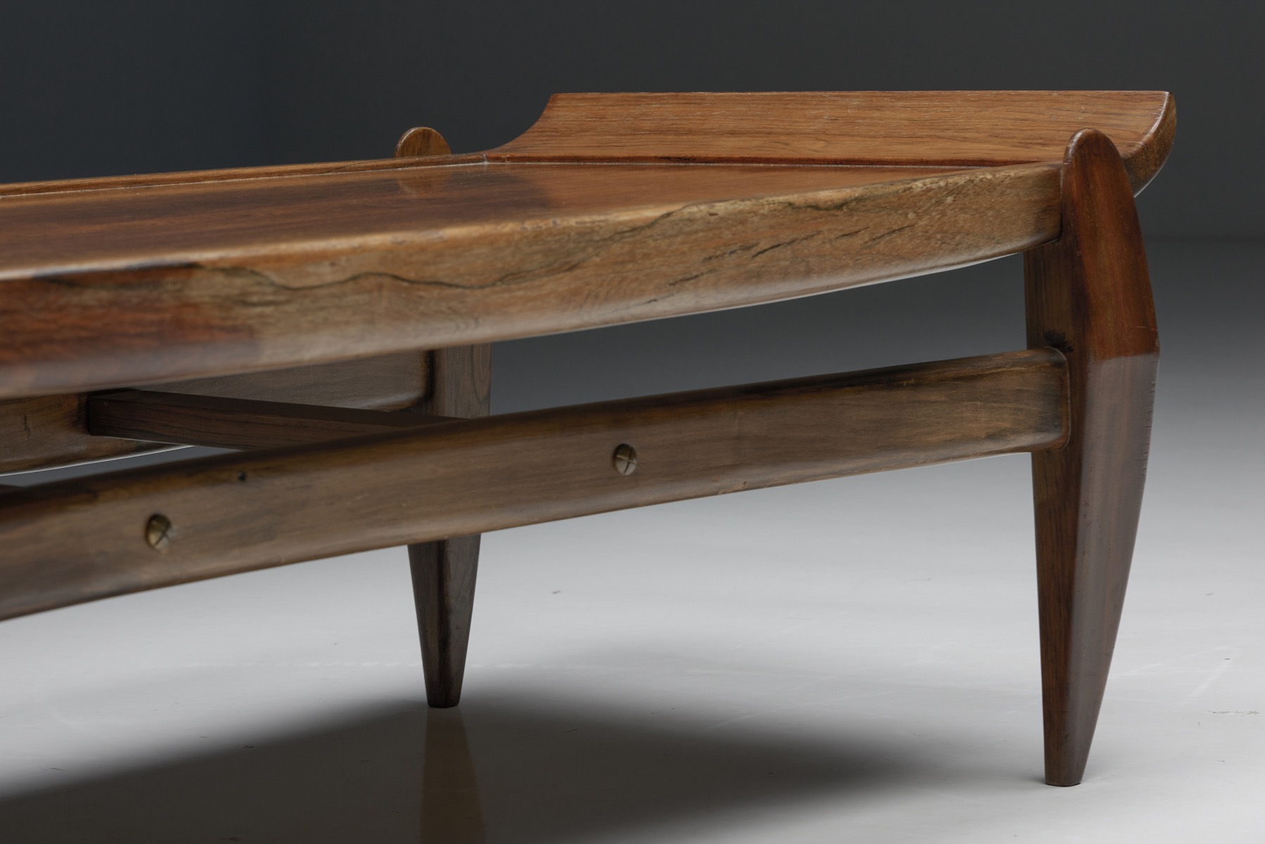 Collectible Brazilian modern coffee table designed by Jean Gillon