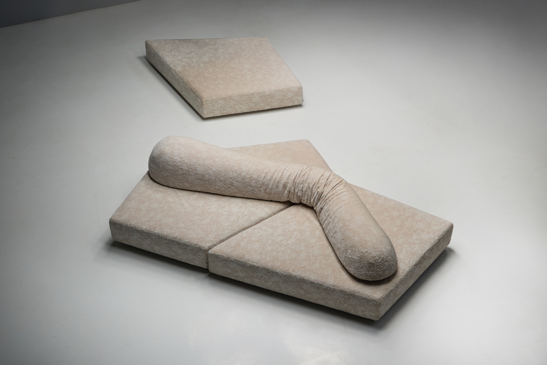 Modern sculptural sofa from the On the Rocks series