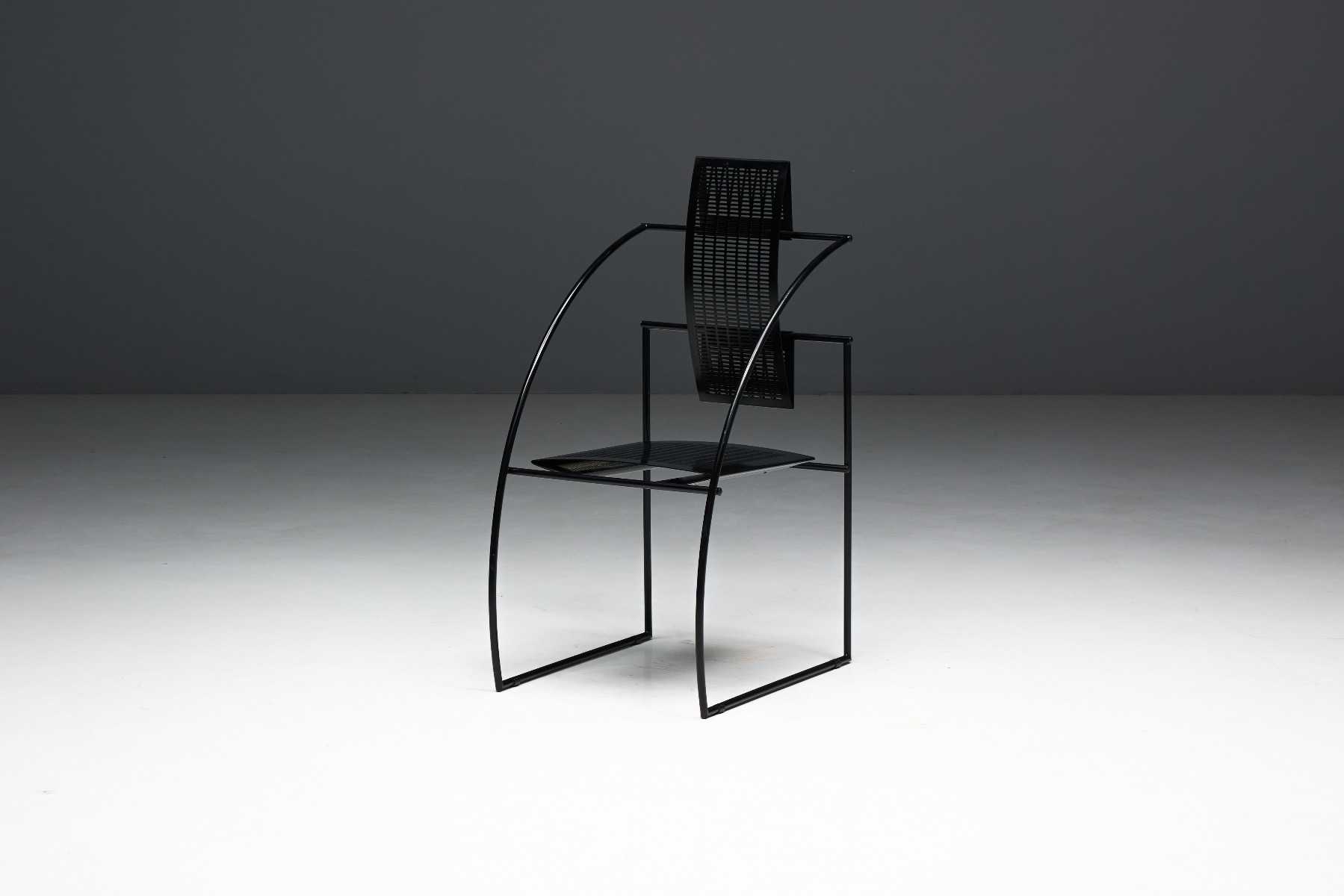 Minimalist postmodern Quinta chair with clean lines