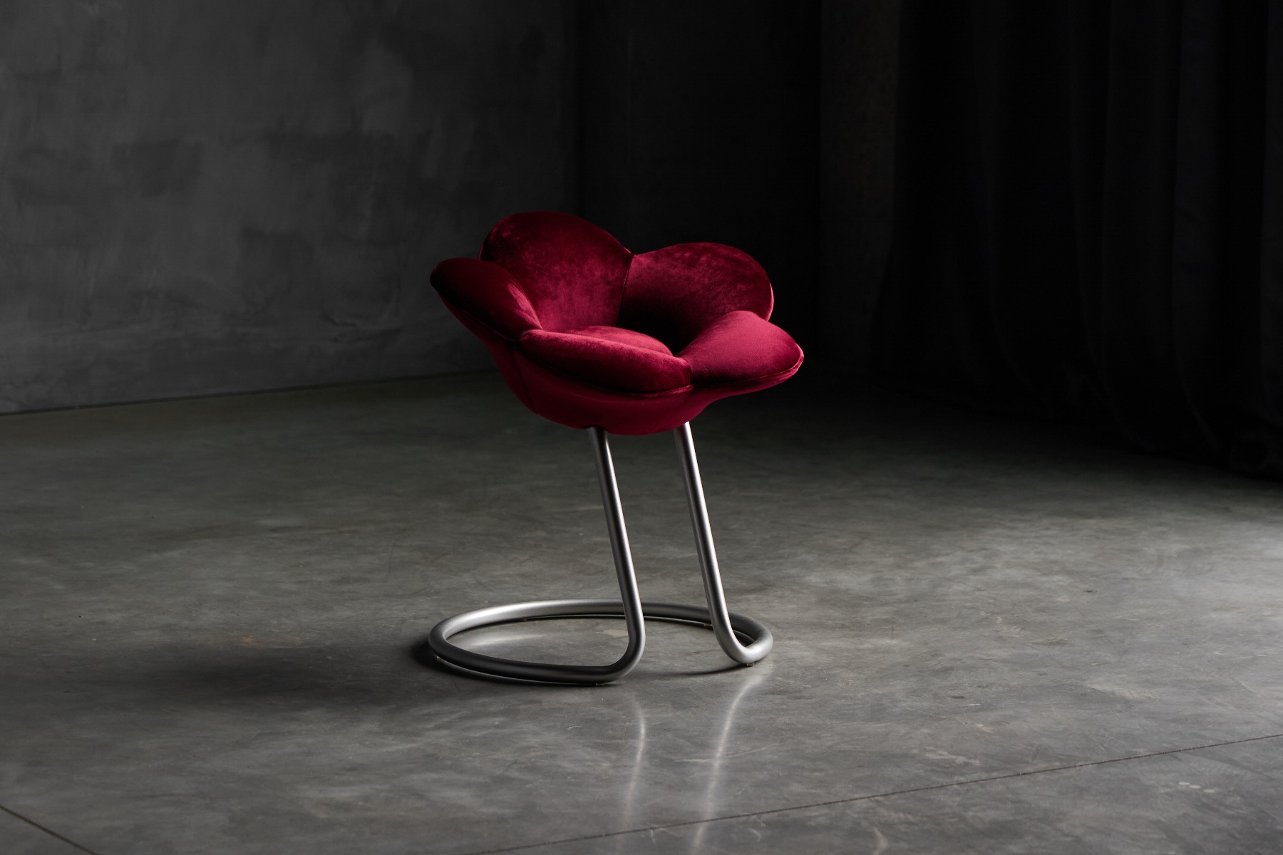Modern art inspired flower stool from the 1990s