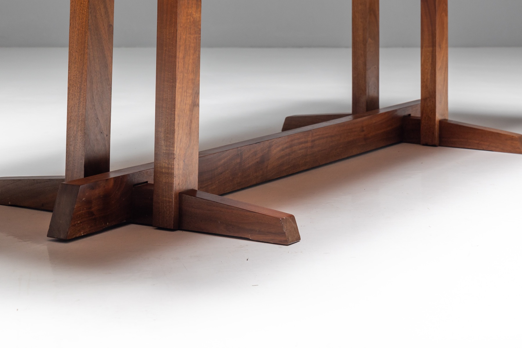 Dining table designed by Mira Nakashima in the Nakashima lineage