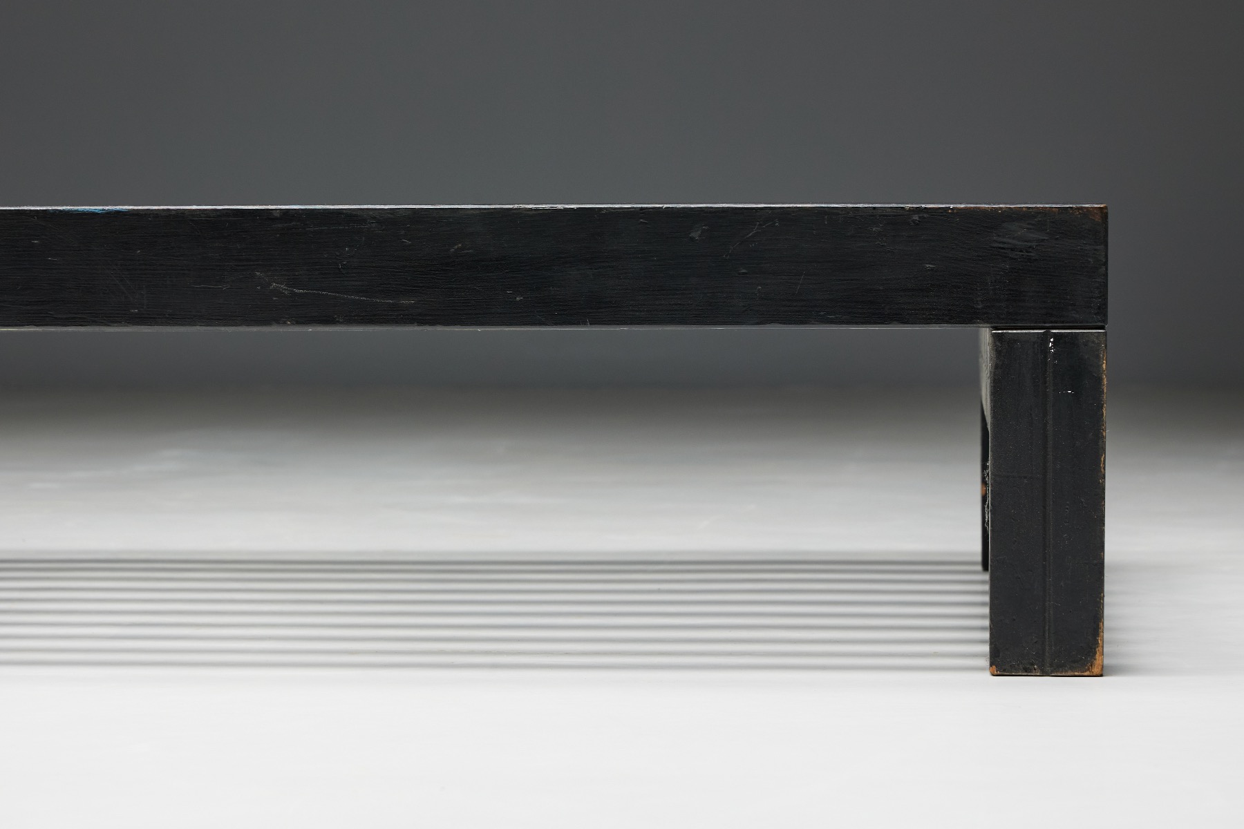 Retro modern slatted bench or coffee table