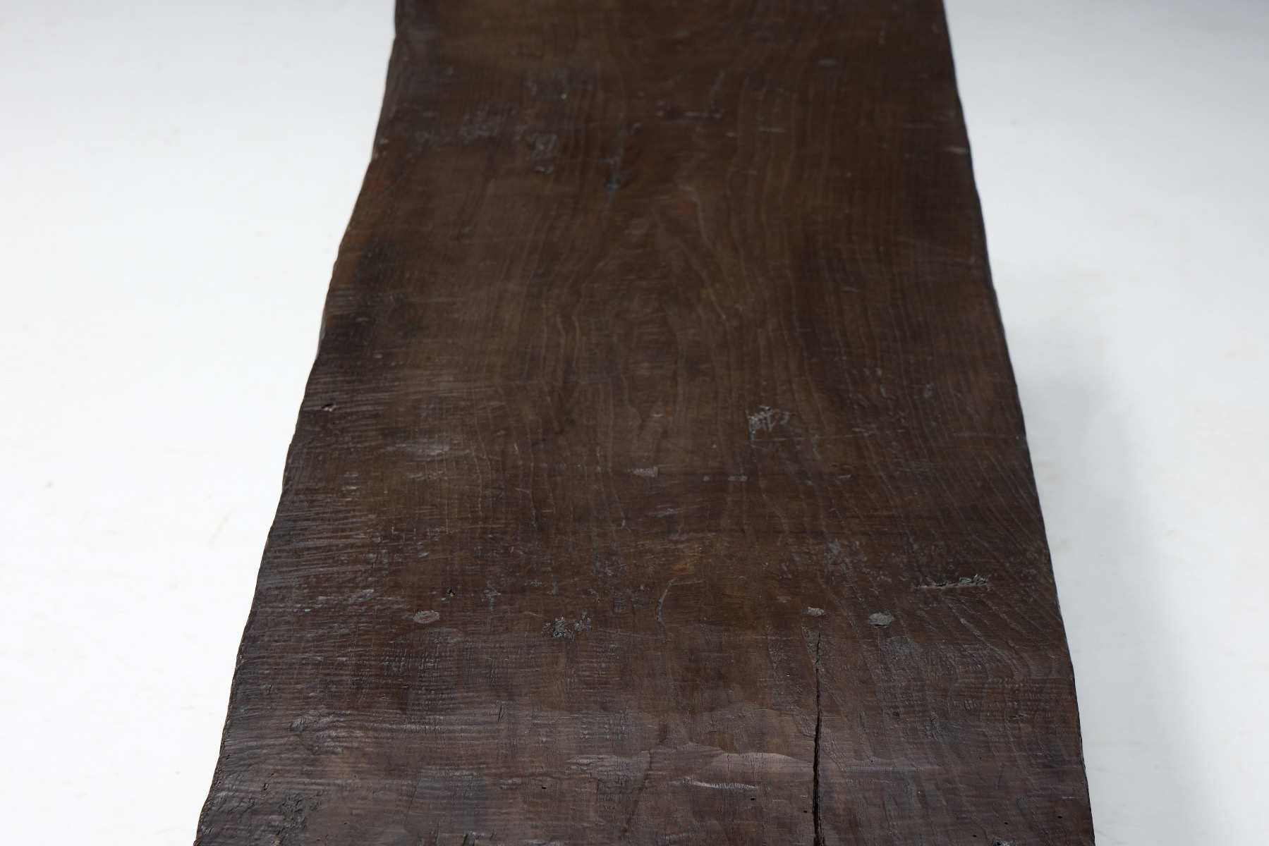 Authentic rustic coffee table with brutalist vernacular design