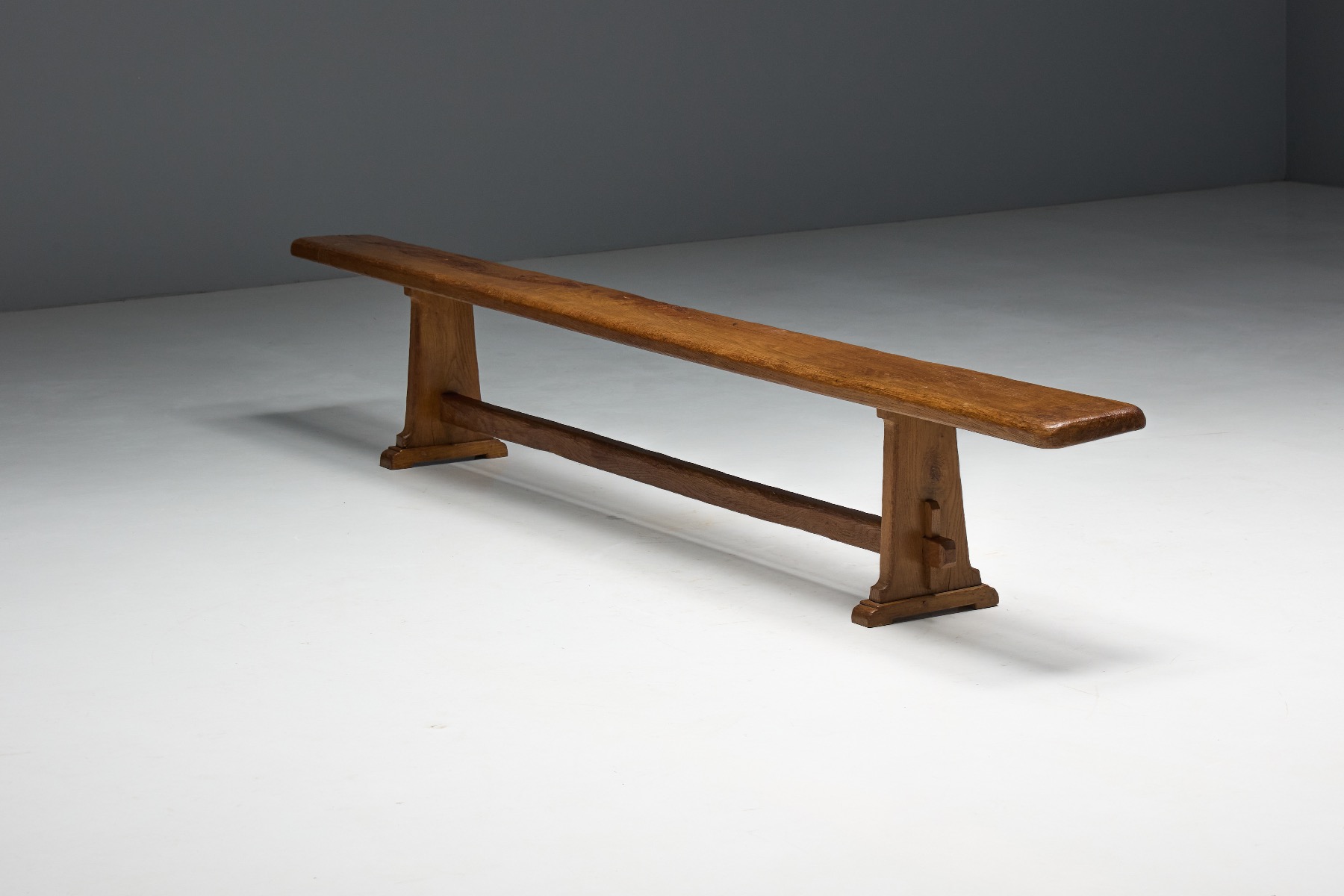 Collectible alpine rustic bench from the mid 20th century