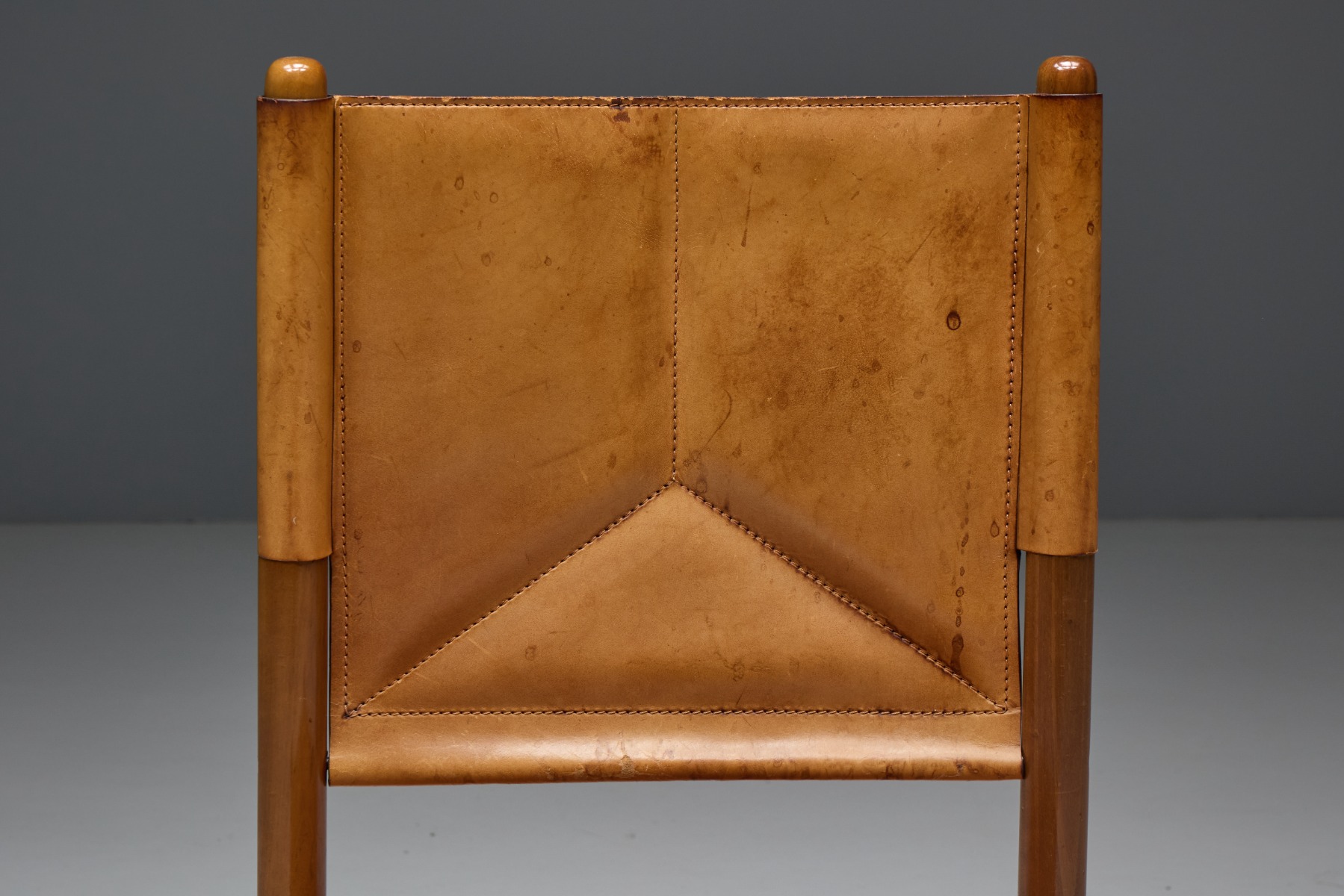 Gallery level 1960s leather dining chairs