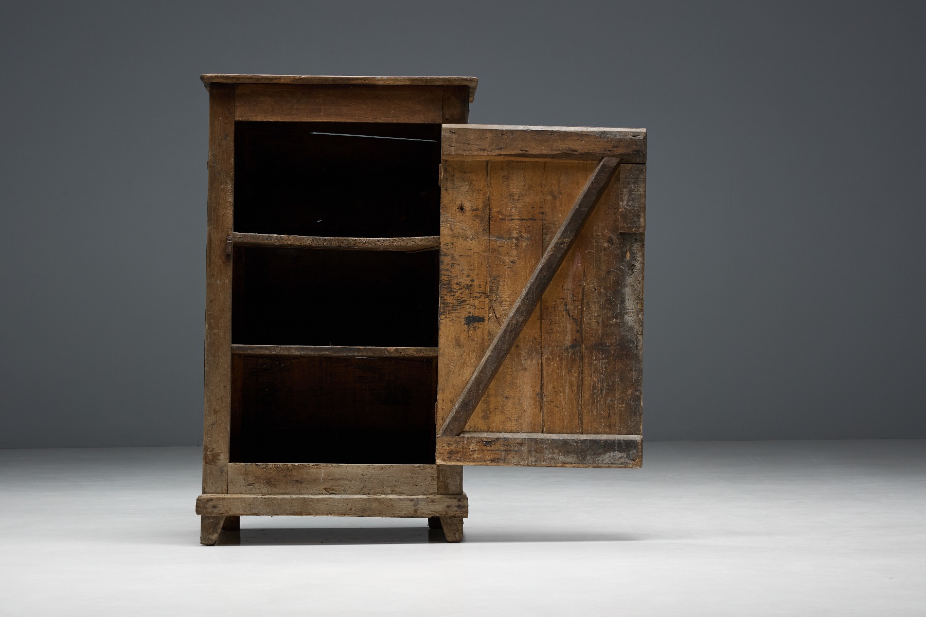 Gallery level rustic vernacular cabinet
