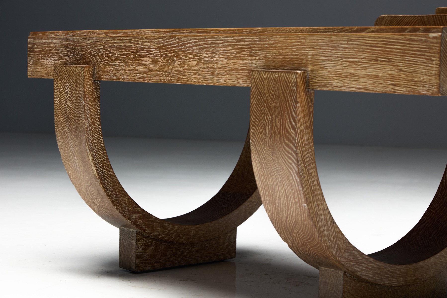 Geometric Art Deco coffee table with modern proportions