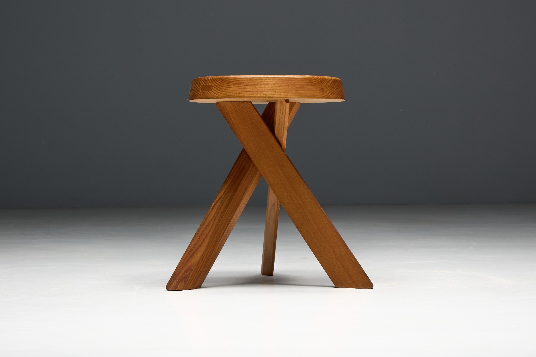 Museum level S31 stools by Pierre Chapo