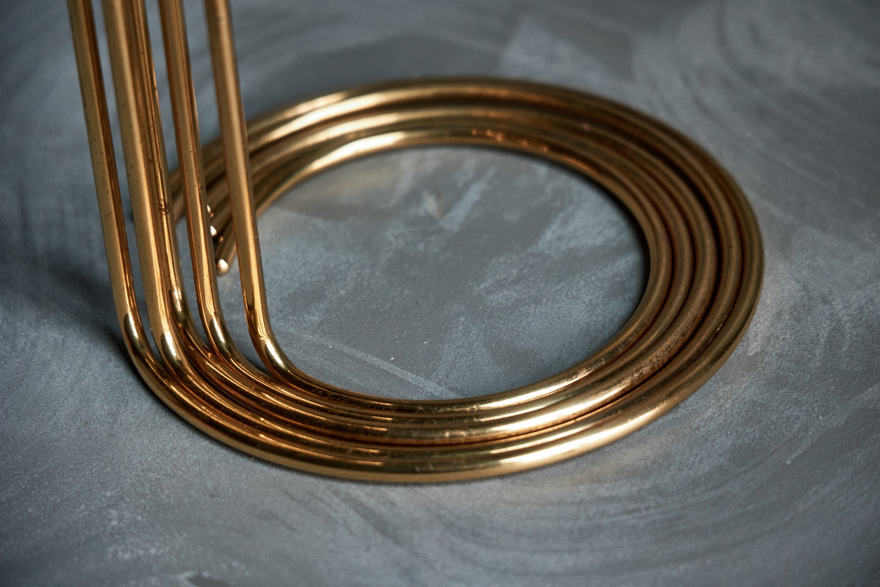 Sleek brass candlesticks 1960s