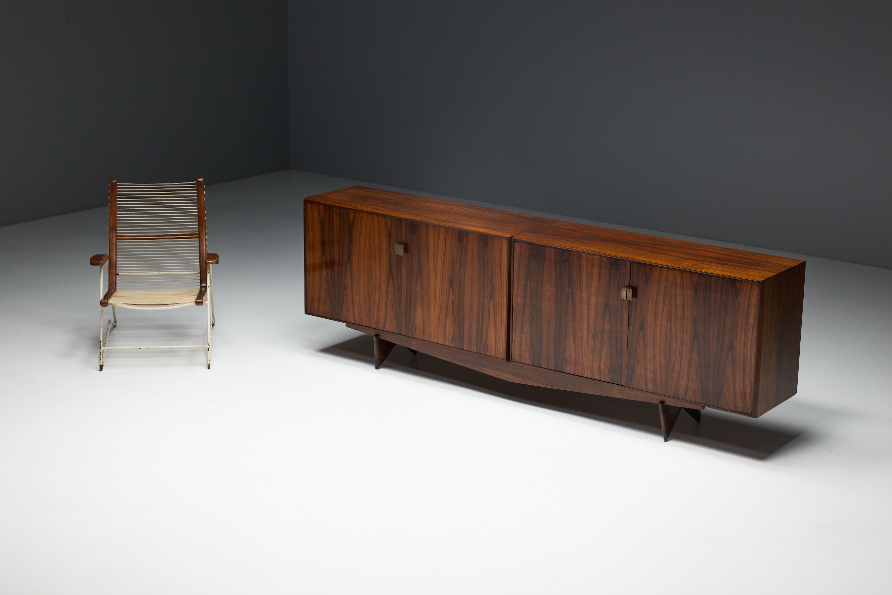 Classic 1950s sideboard by Carlo Hauner