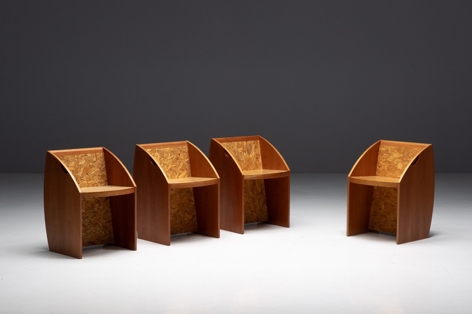 Art design postmodern chairs with strong visual identity