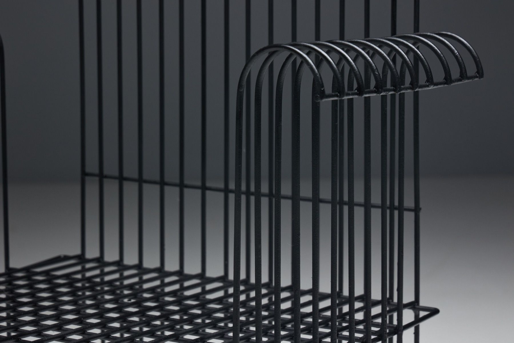 Architectural outdoor furniture in metal wire