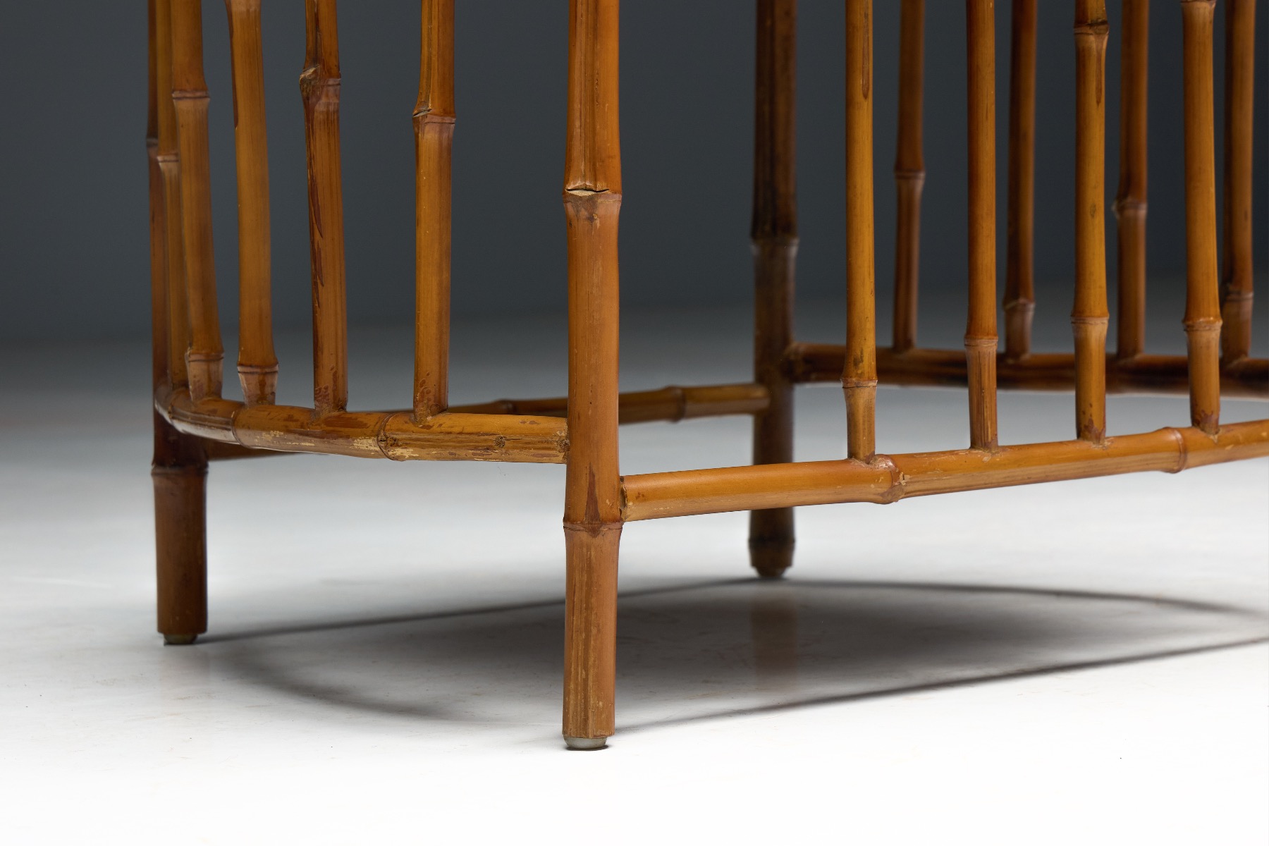 Calm wabi sabi bamboo armchairs with natural harmony