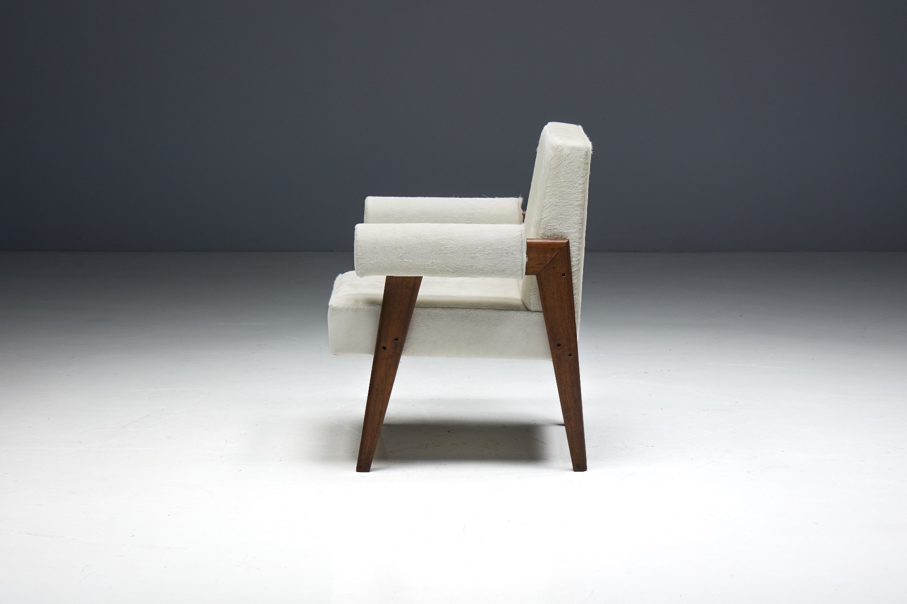 Authentic Chandigarh bridge armchair by LC PJ