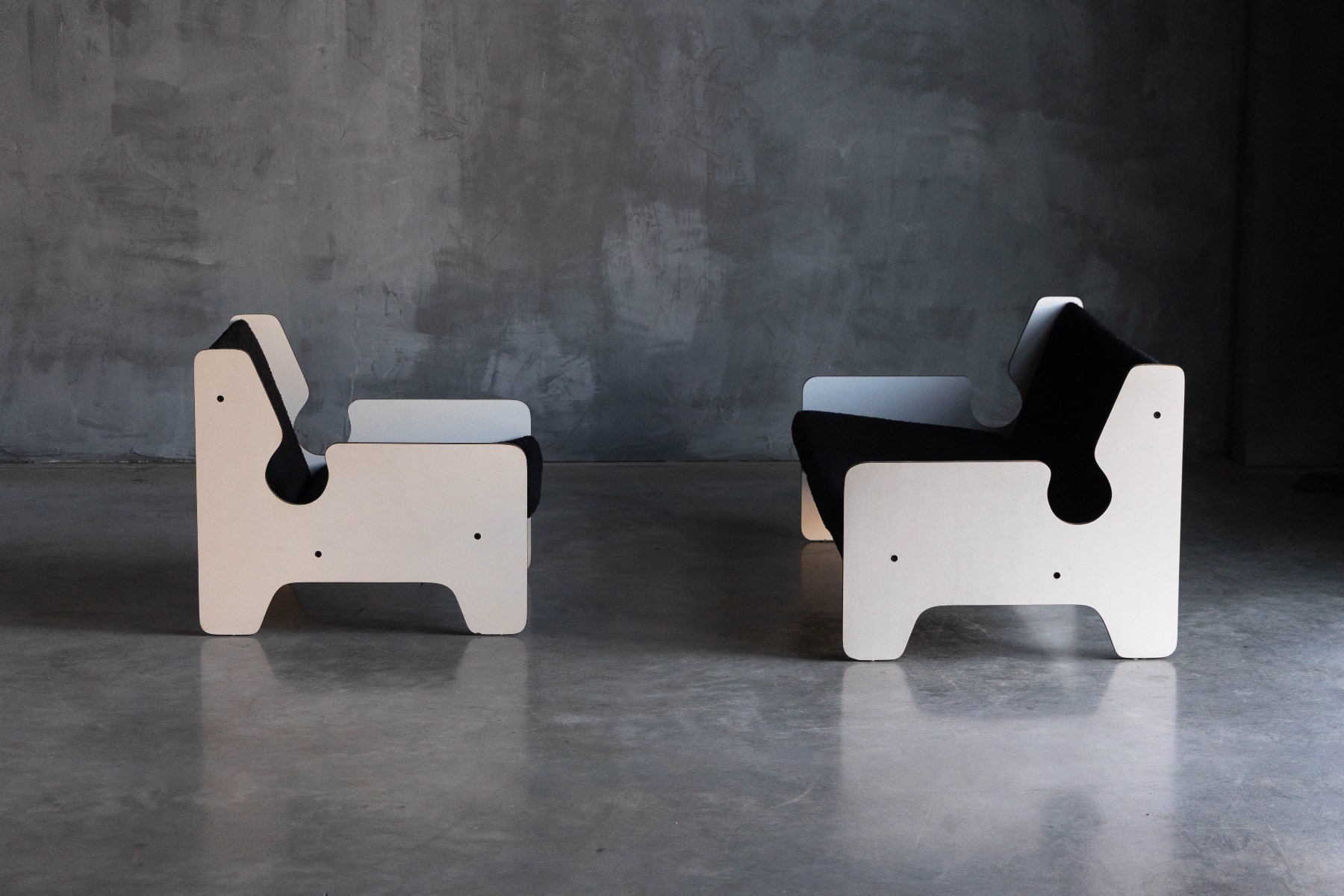 Premium Italian postmodern lounge chair design