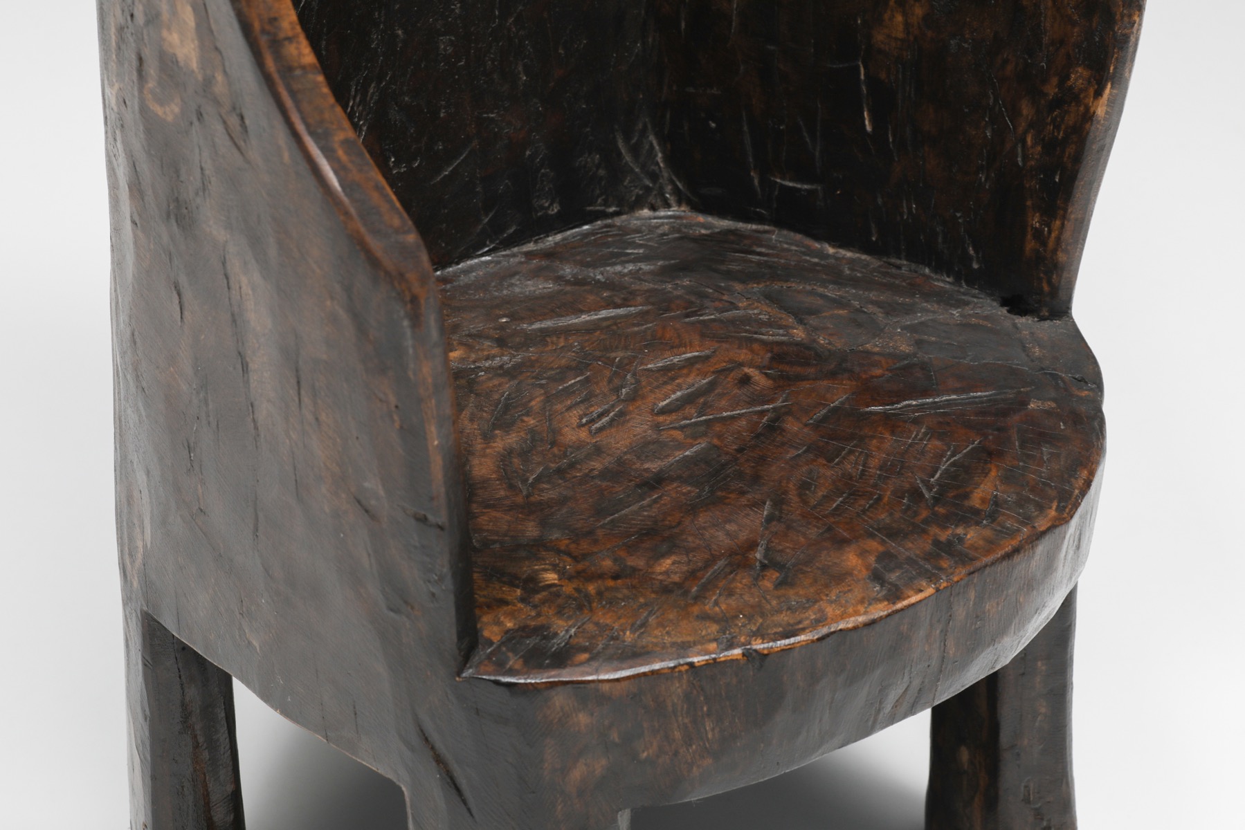 Rustic modern organic chair French style