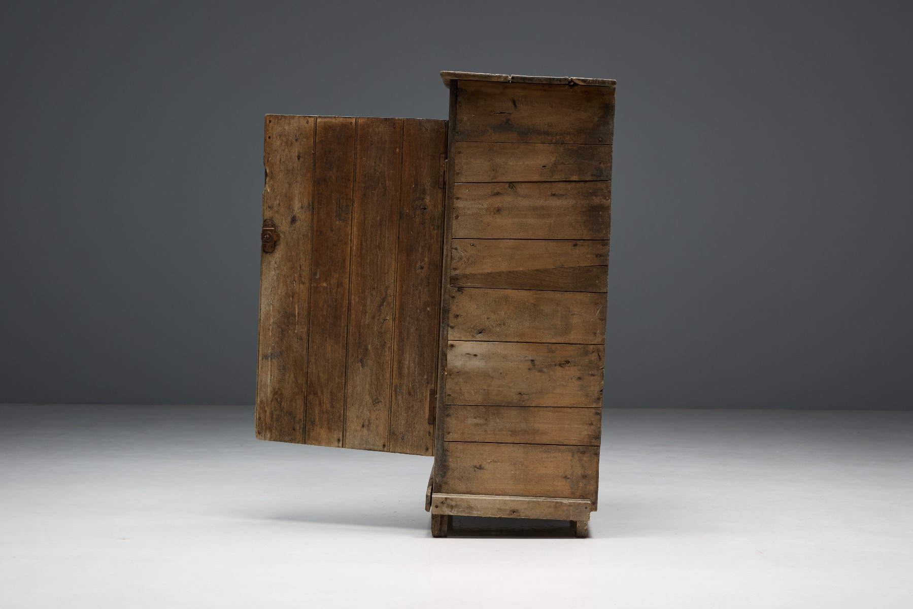 Timeless 19th century vernacular wooden cabinet