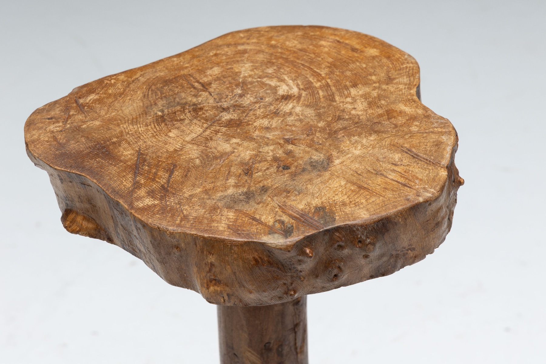 Vintage monoxylite bar seating set