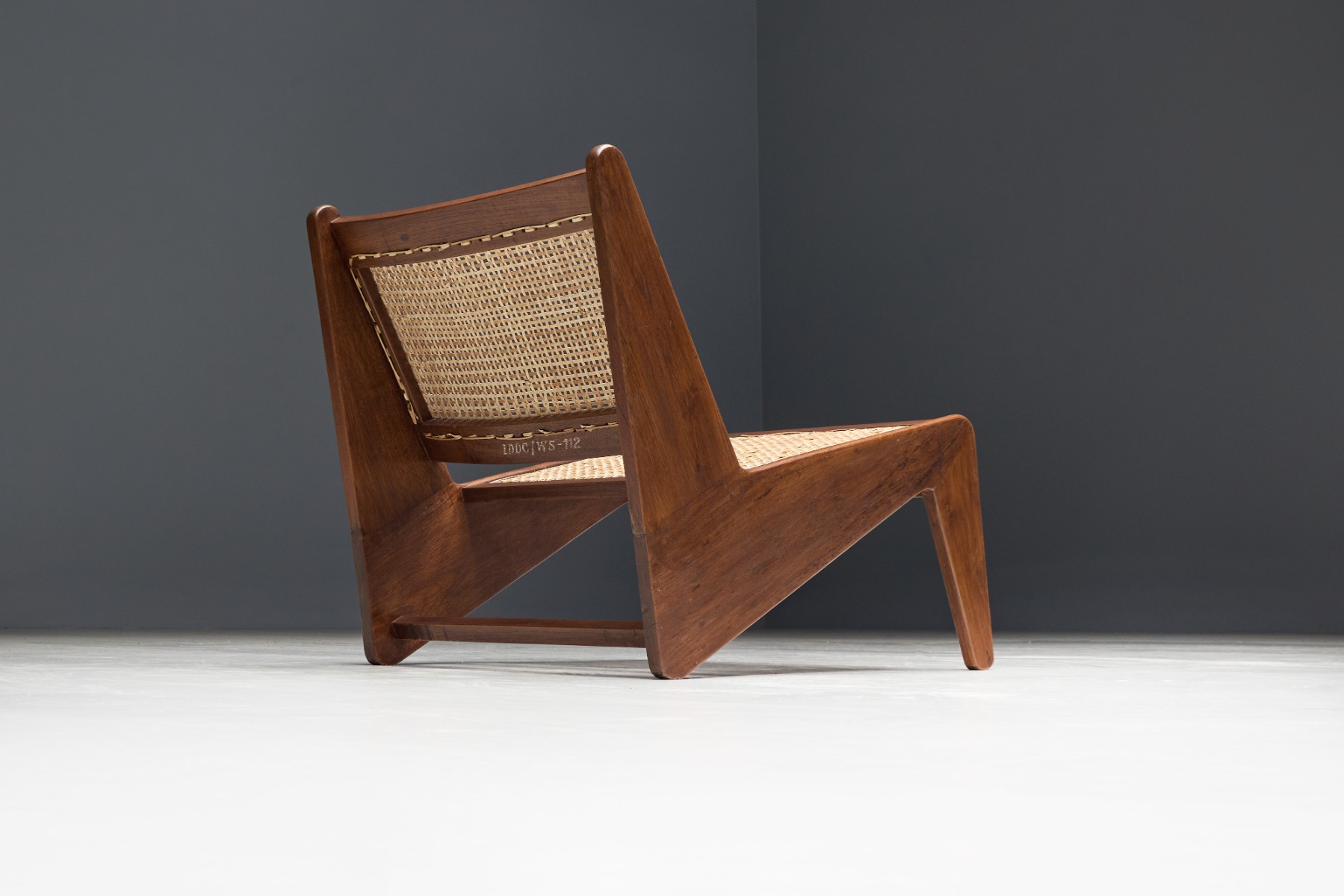 Architectural Chandigarh kangaroo chairs by Pierre Jeanneret