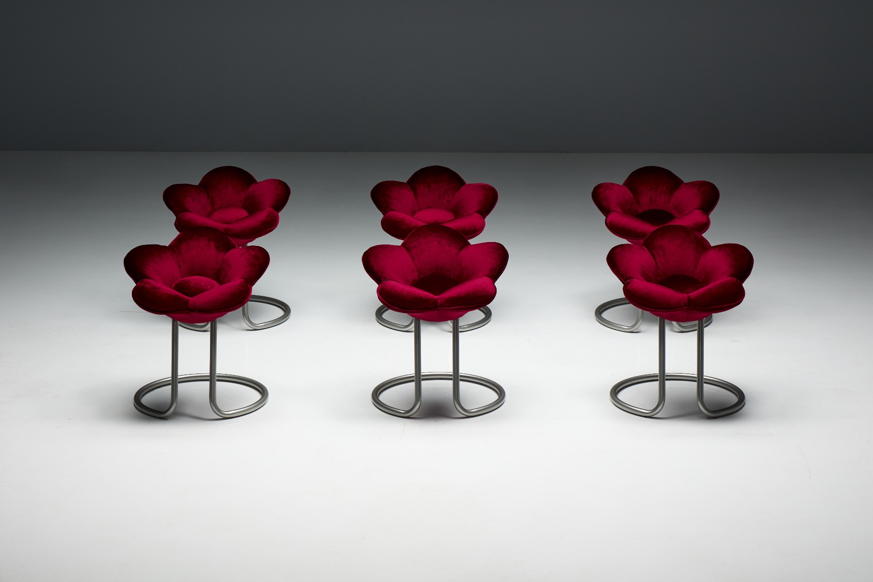 Collectible postmodern flower stool from the 1990s