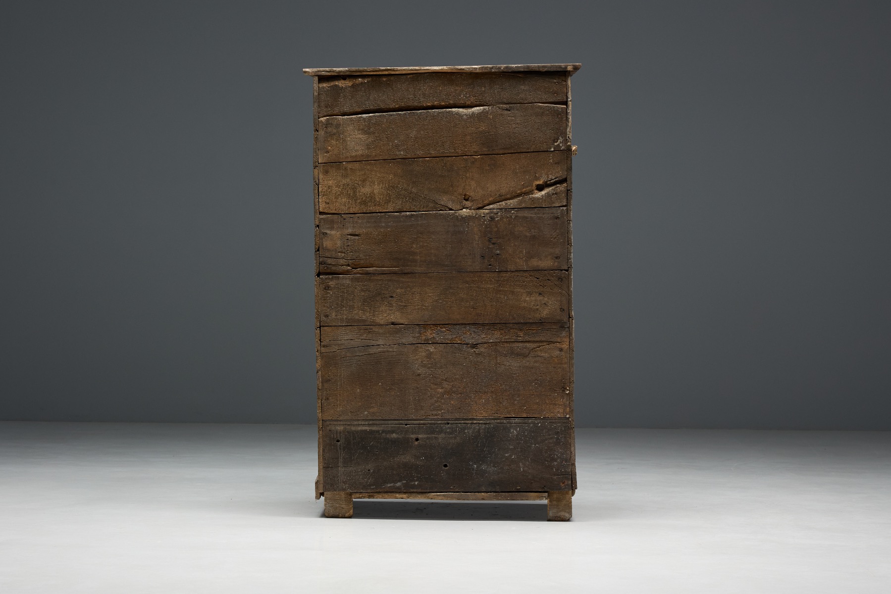 Museum level rustic vernacular cabinet from the 19th century