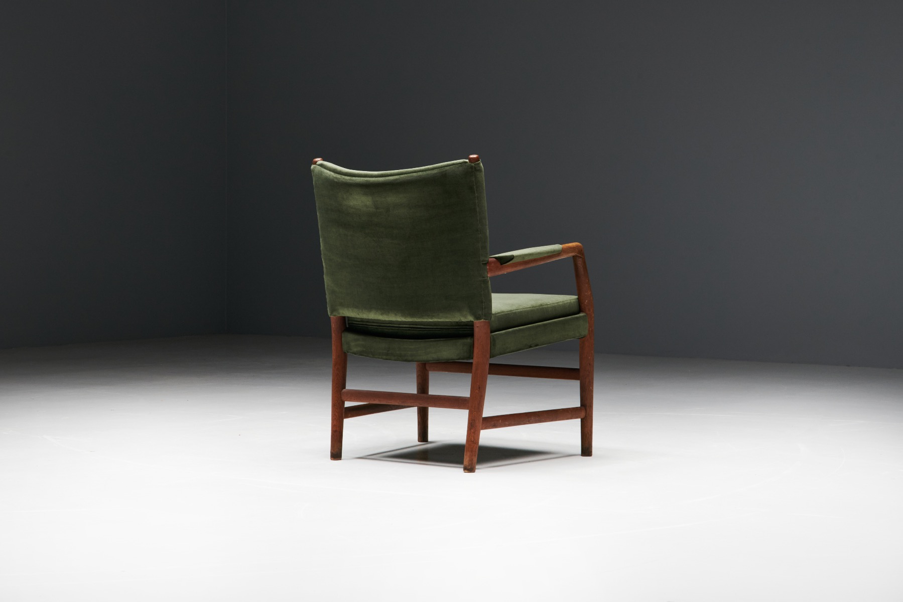 Architectural Danish conference chairs in Wegner style