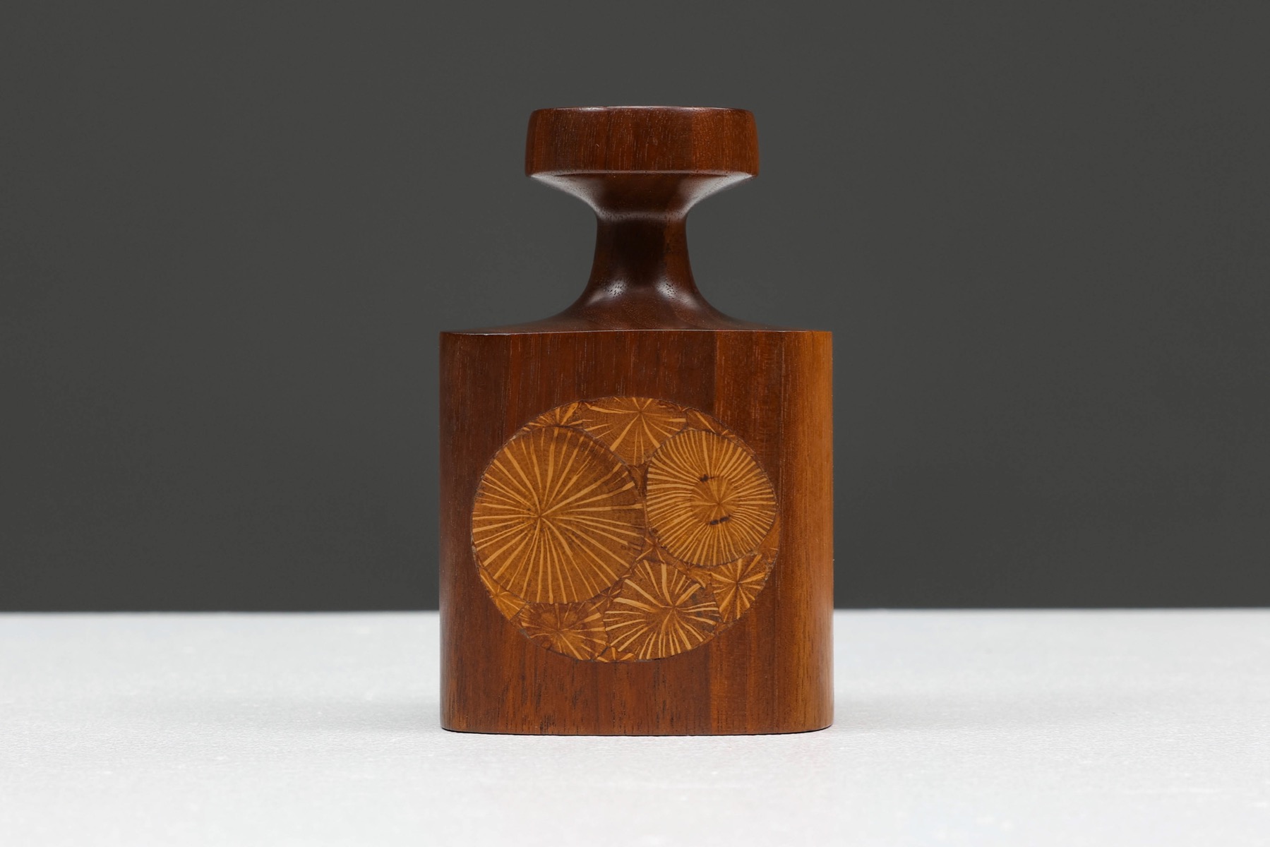 Artistic wood sculpture by Roger Sloan from the 1970s