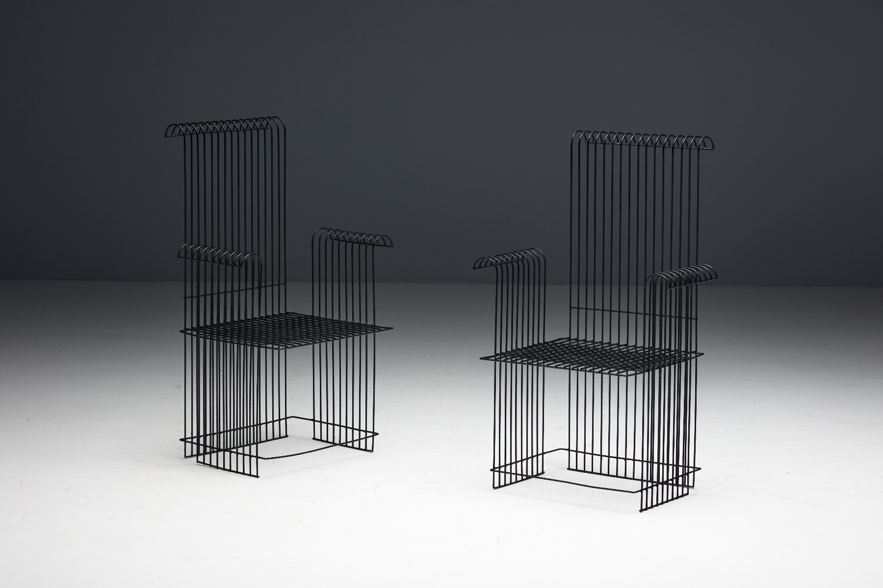 Gallery level modernist garden set