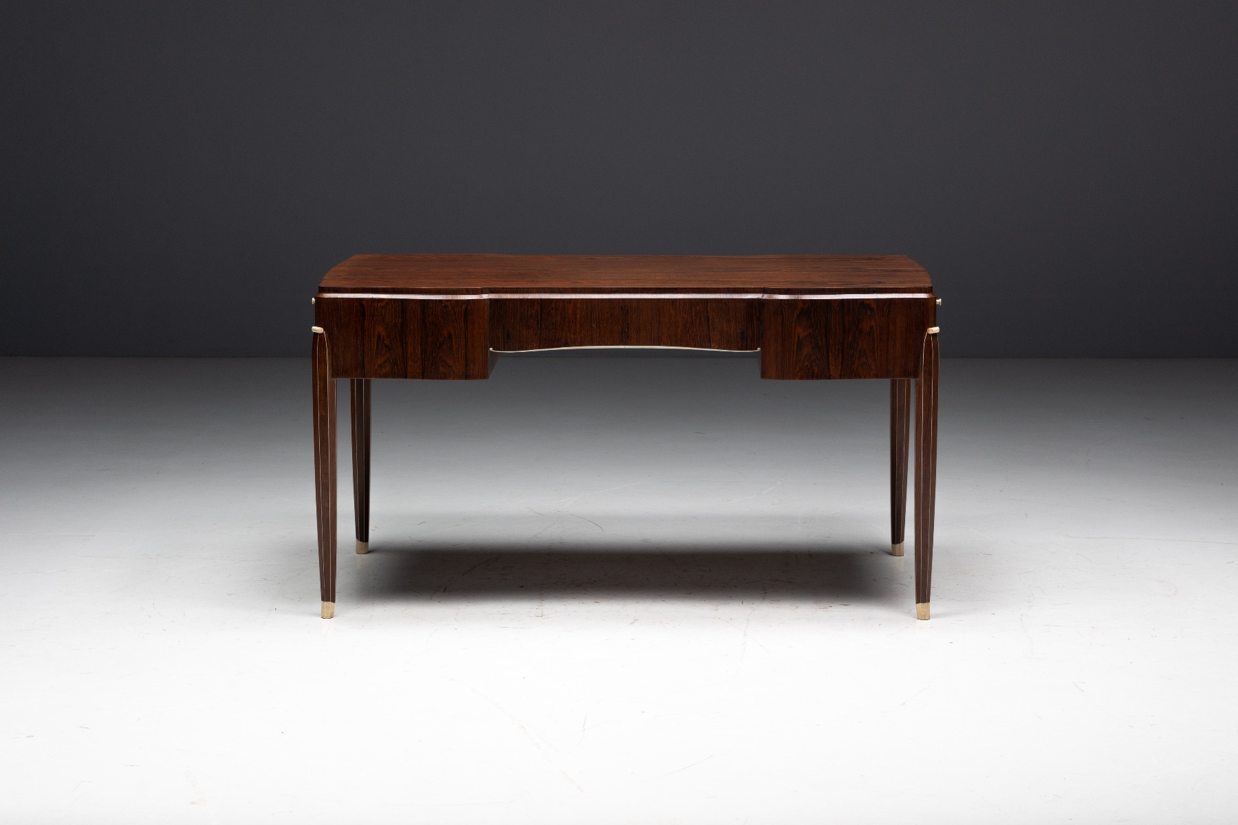 Masterwork Art Deco desk designed by Jules Leleu