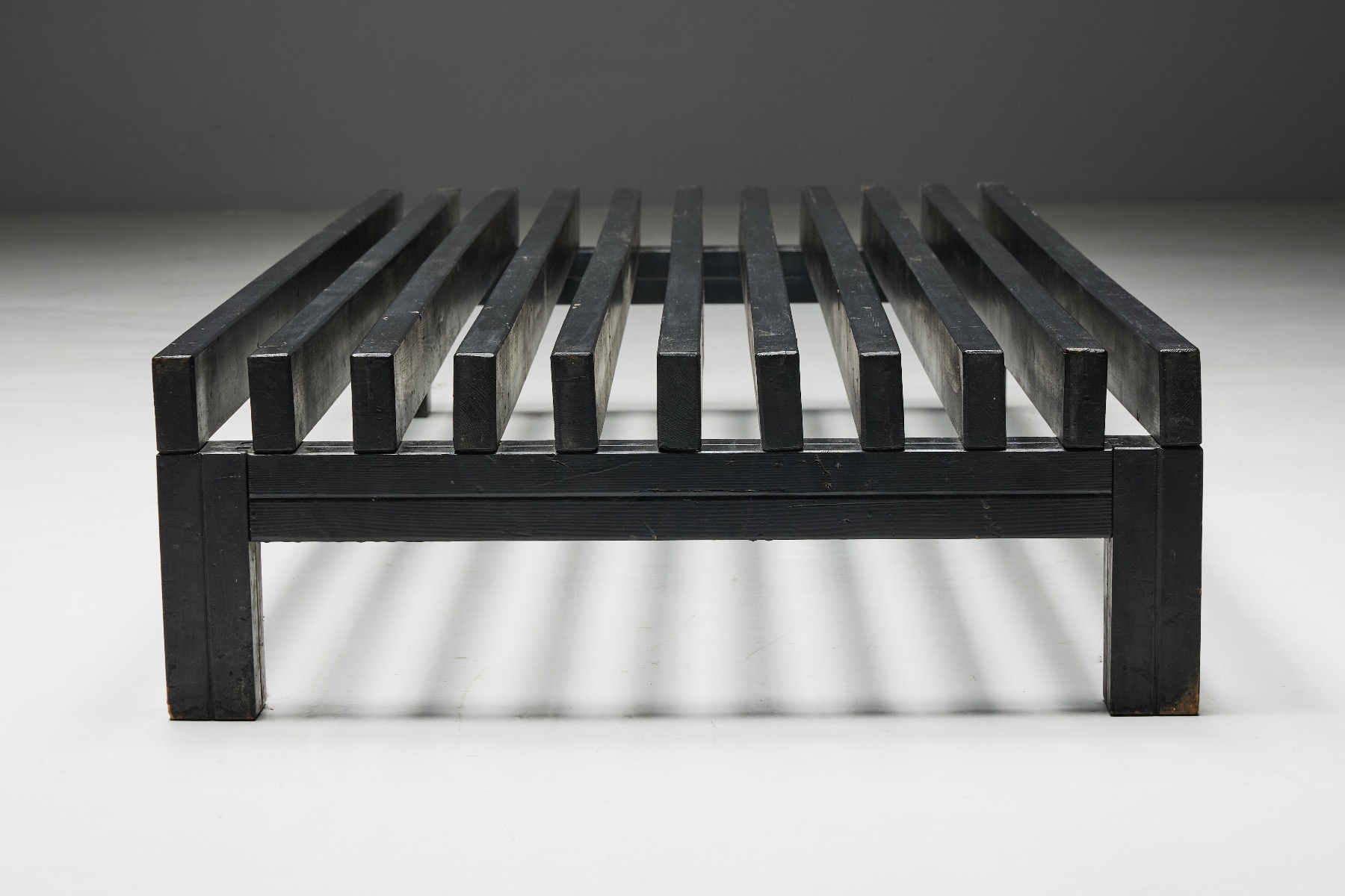 Scandinavian style slatted bench or coffee table