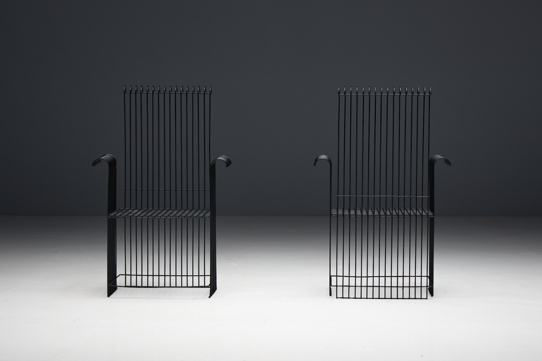 Collectible 1970s metal wire outdoor furniture