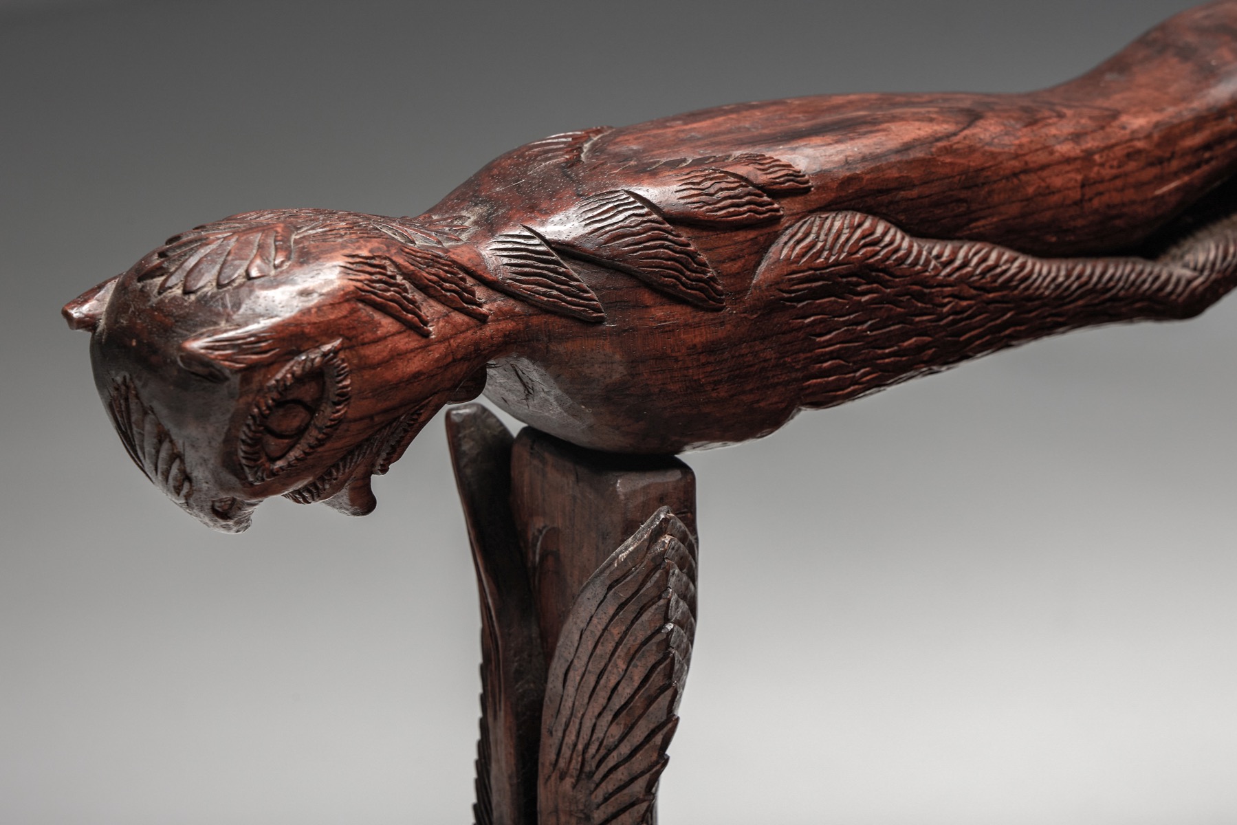 Grand throne chair in carved ornamental style