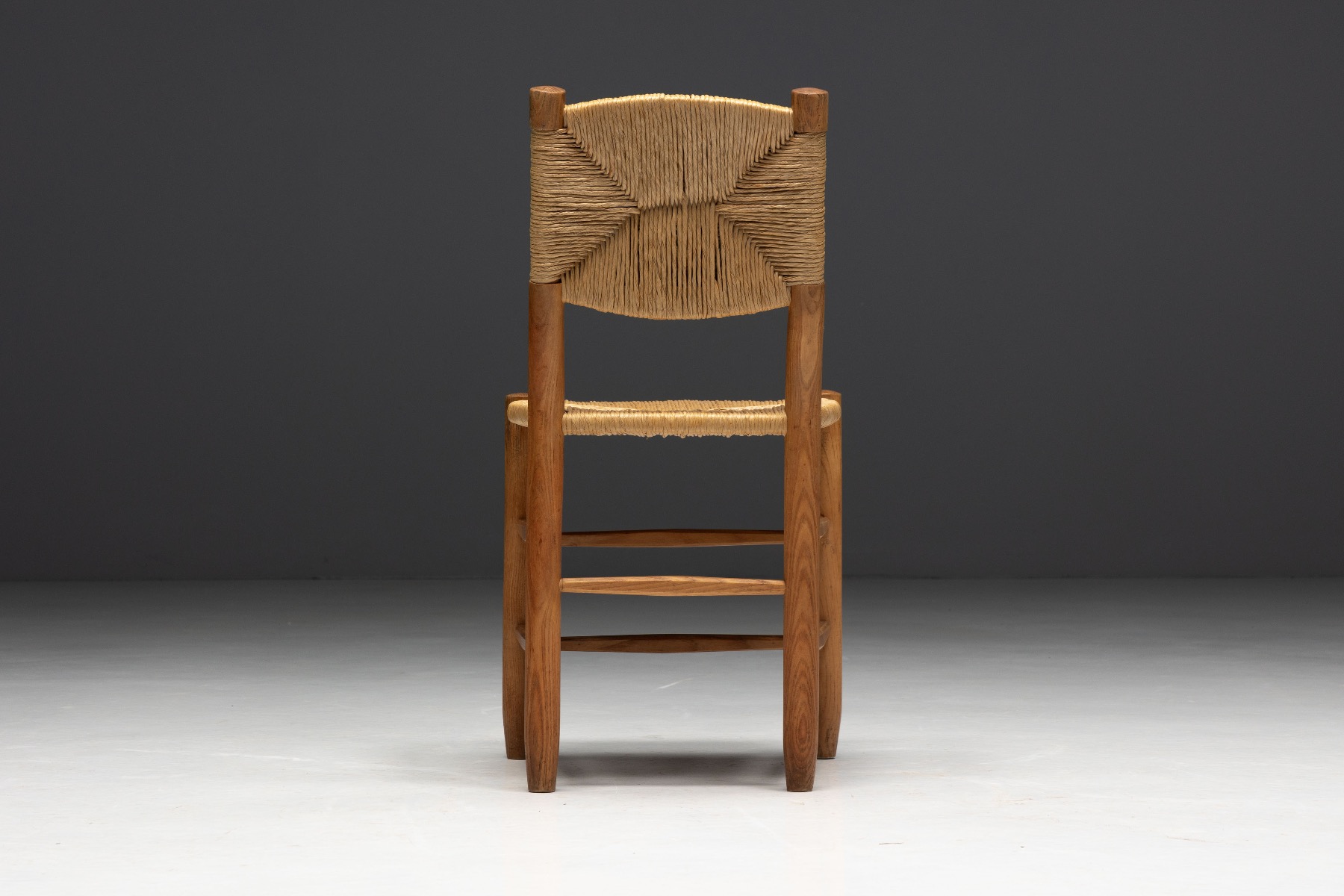 Modernist wooden Bauche dining chair