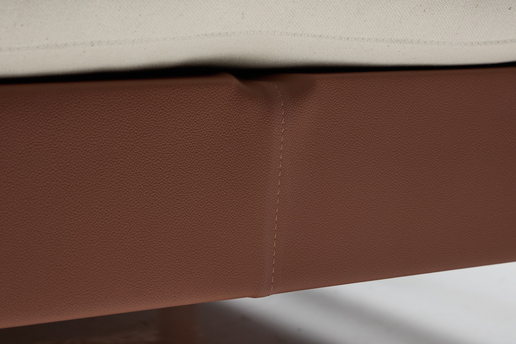Sculptural wooden frame sofa from Brazil