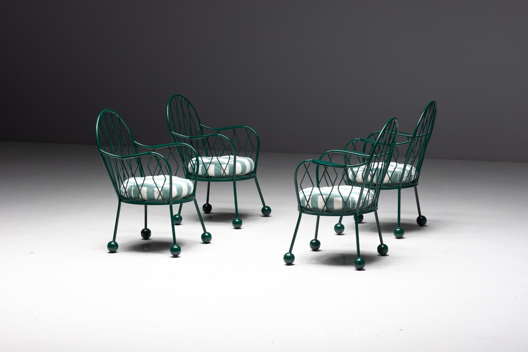 Vintage outdoor armchairs dating to the 1950s