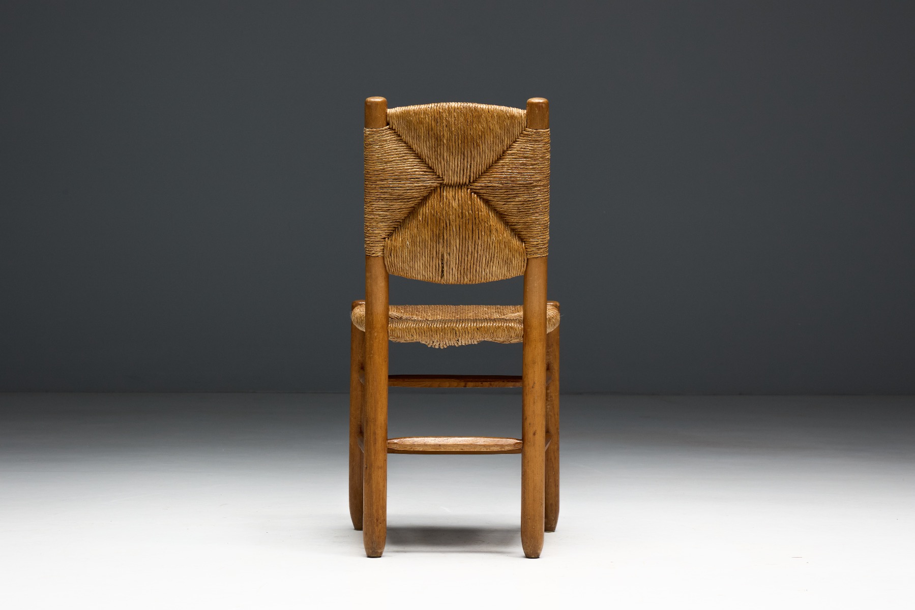 Refined modernist Bauche chair with balanced proportions