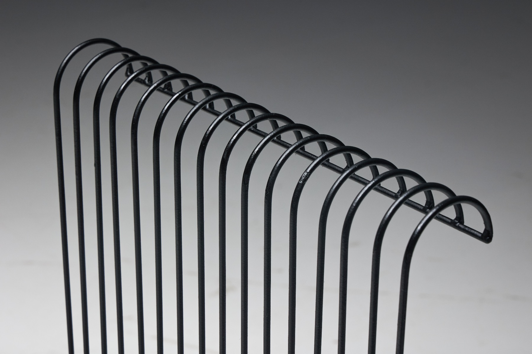 Bold structural metal wire garden set