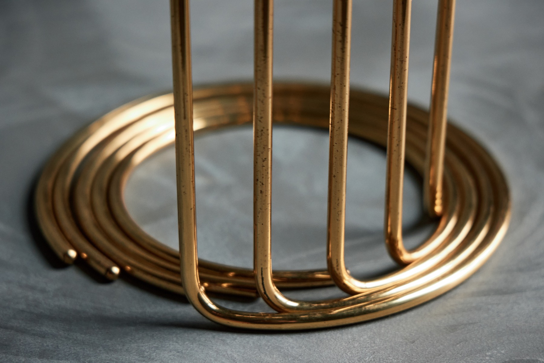 Retro brass decorative candle stand
