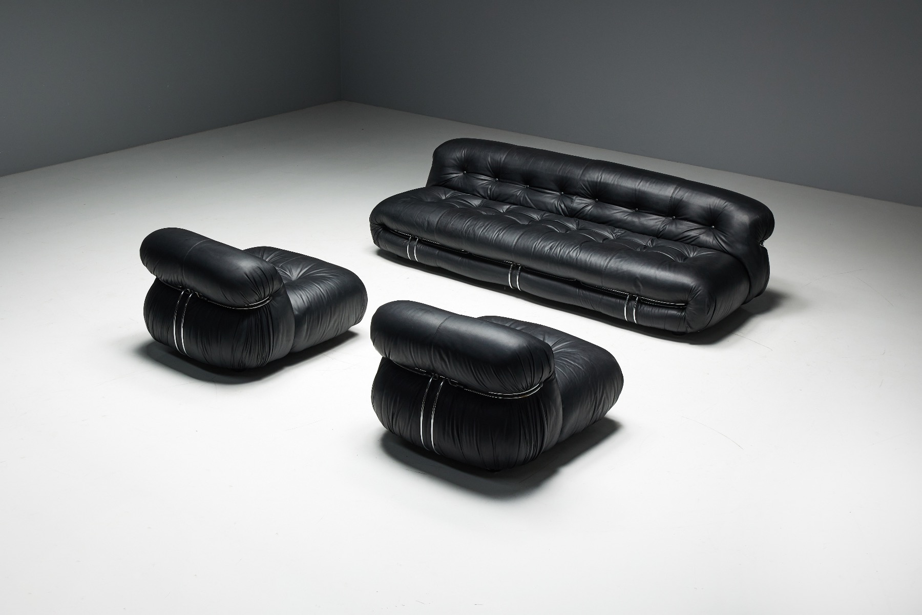 Afra Tobia Scarpa Soriana 1970s chairs