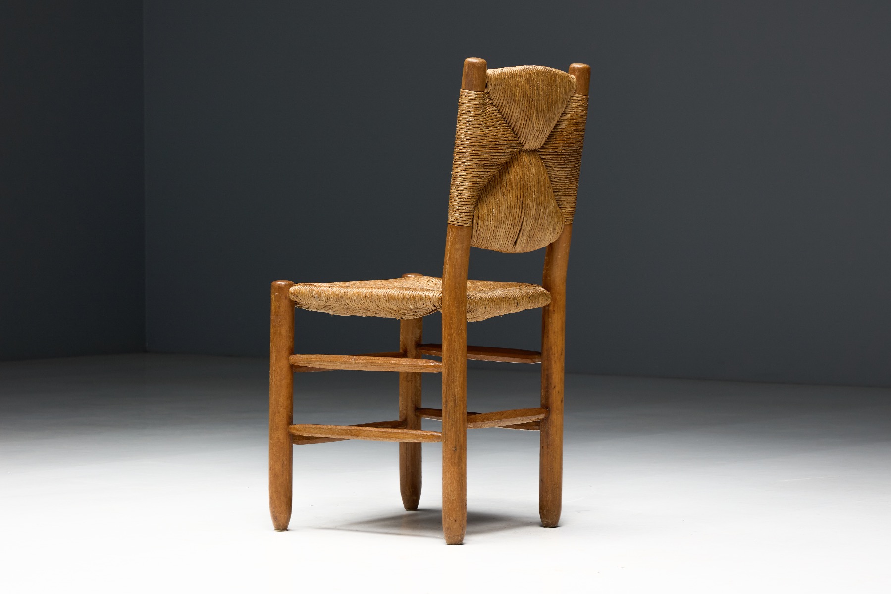 Iconic French Bauche dining chair from the mid century