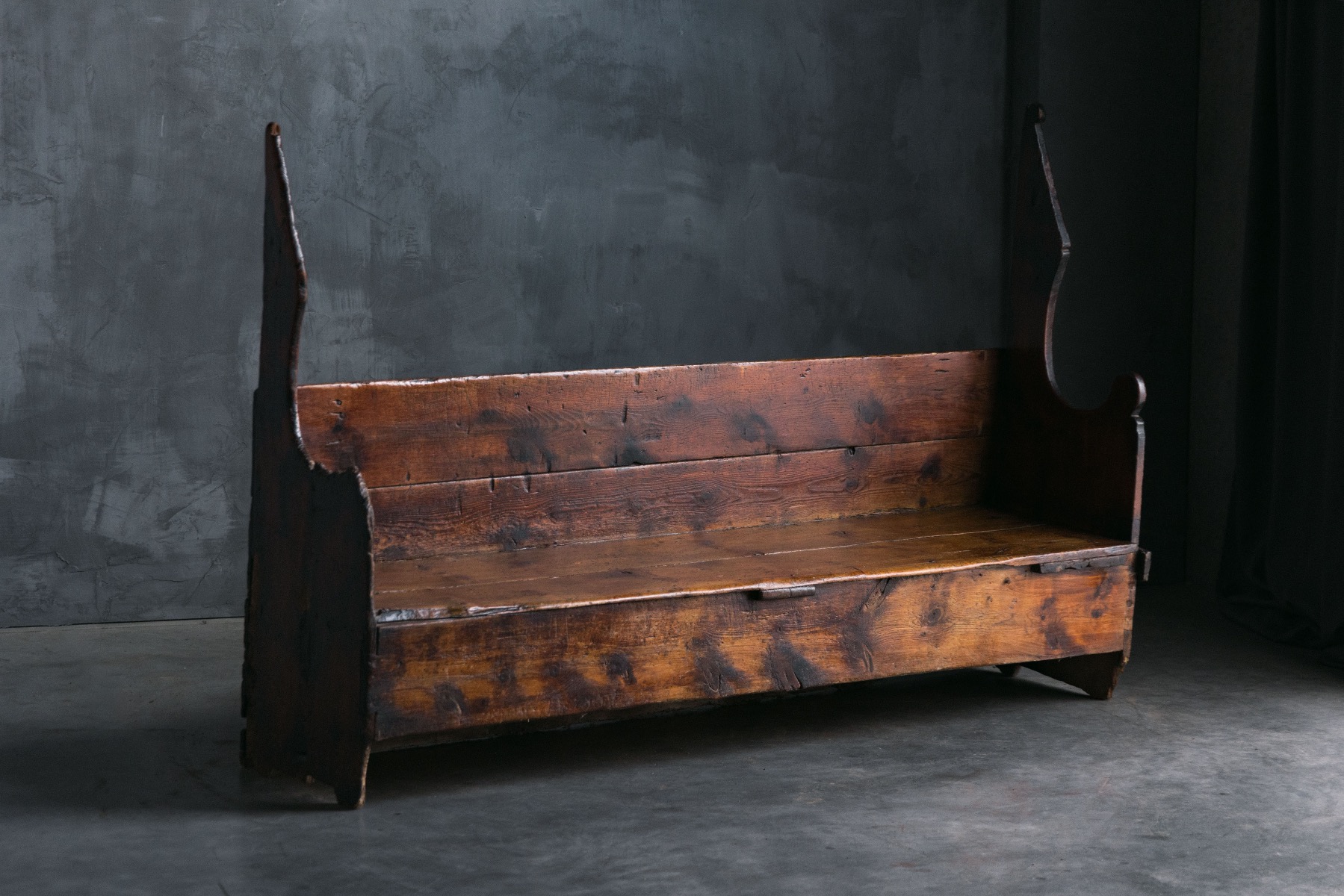 18th century farmhouse wooden bench
