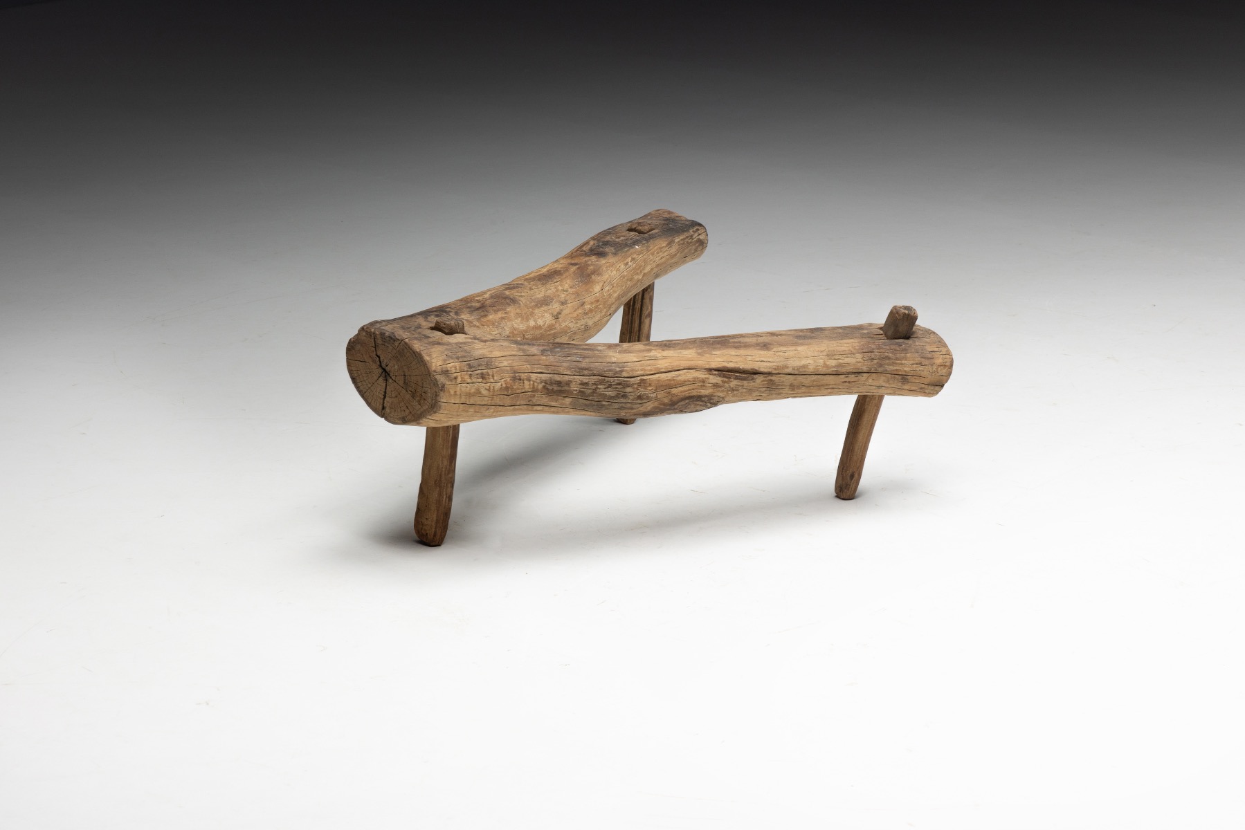 18th century wooden tripod stool
