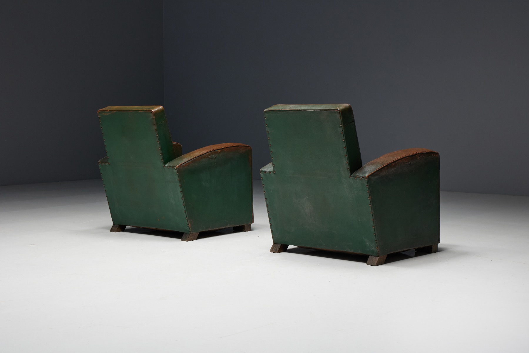 1930s Art Deco club chairs