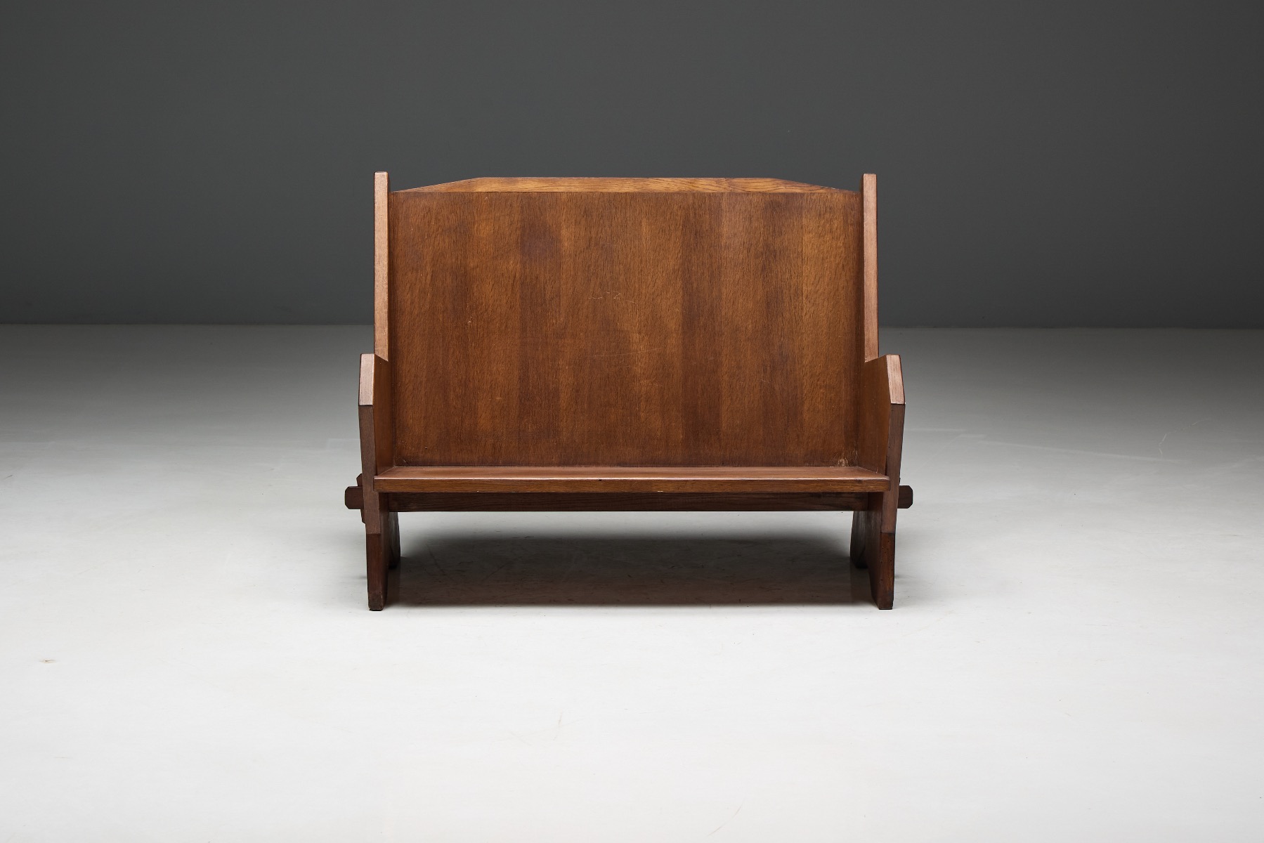 1940s Italian beechwood settee