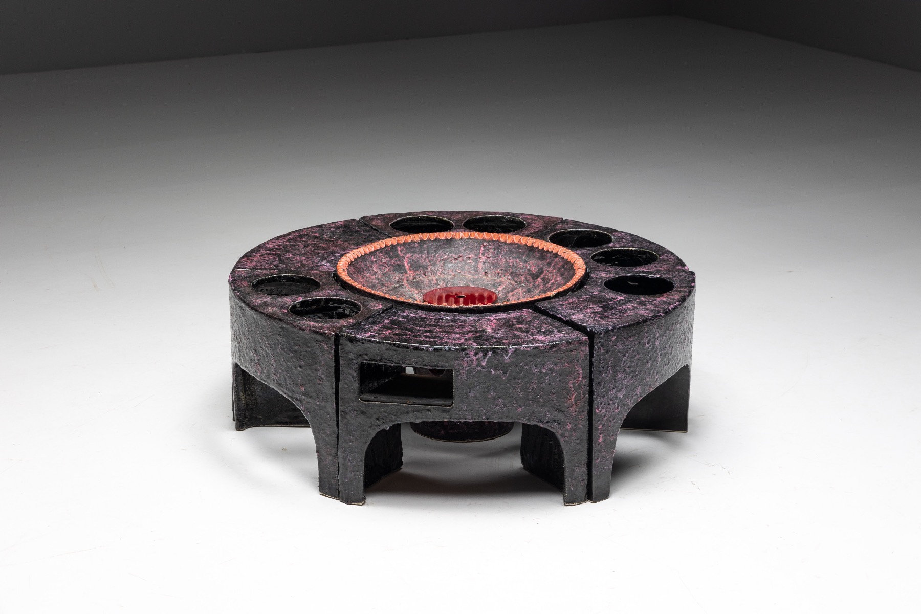 1960s Vallauris ceramic seating set