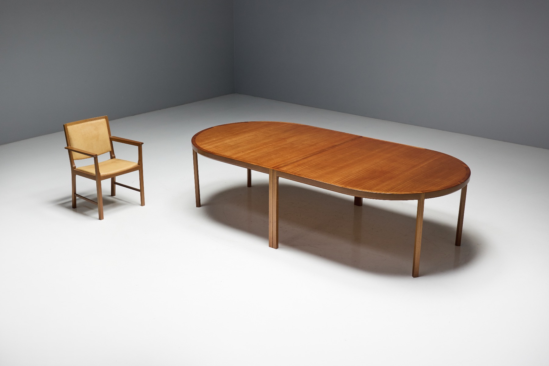 1970s Scandinavian wooden dining table