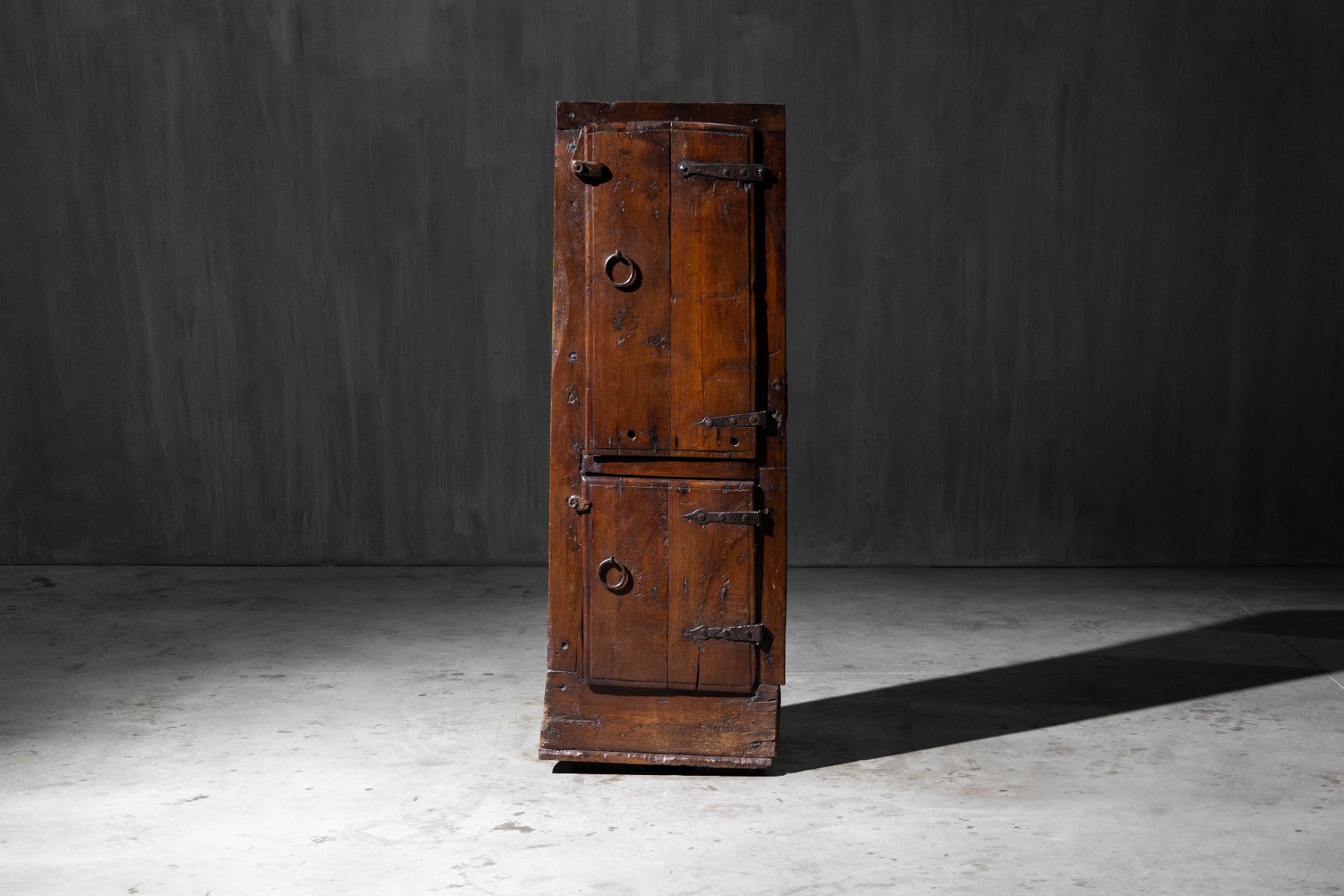 19th century vernacular cabinet with rural craftsmanship