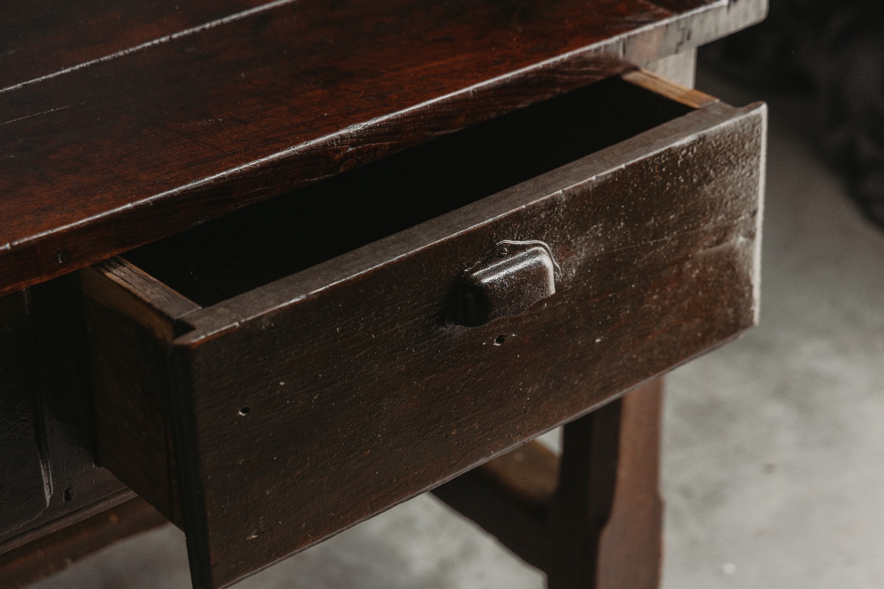 19th century brutalist console table